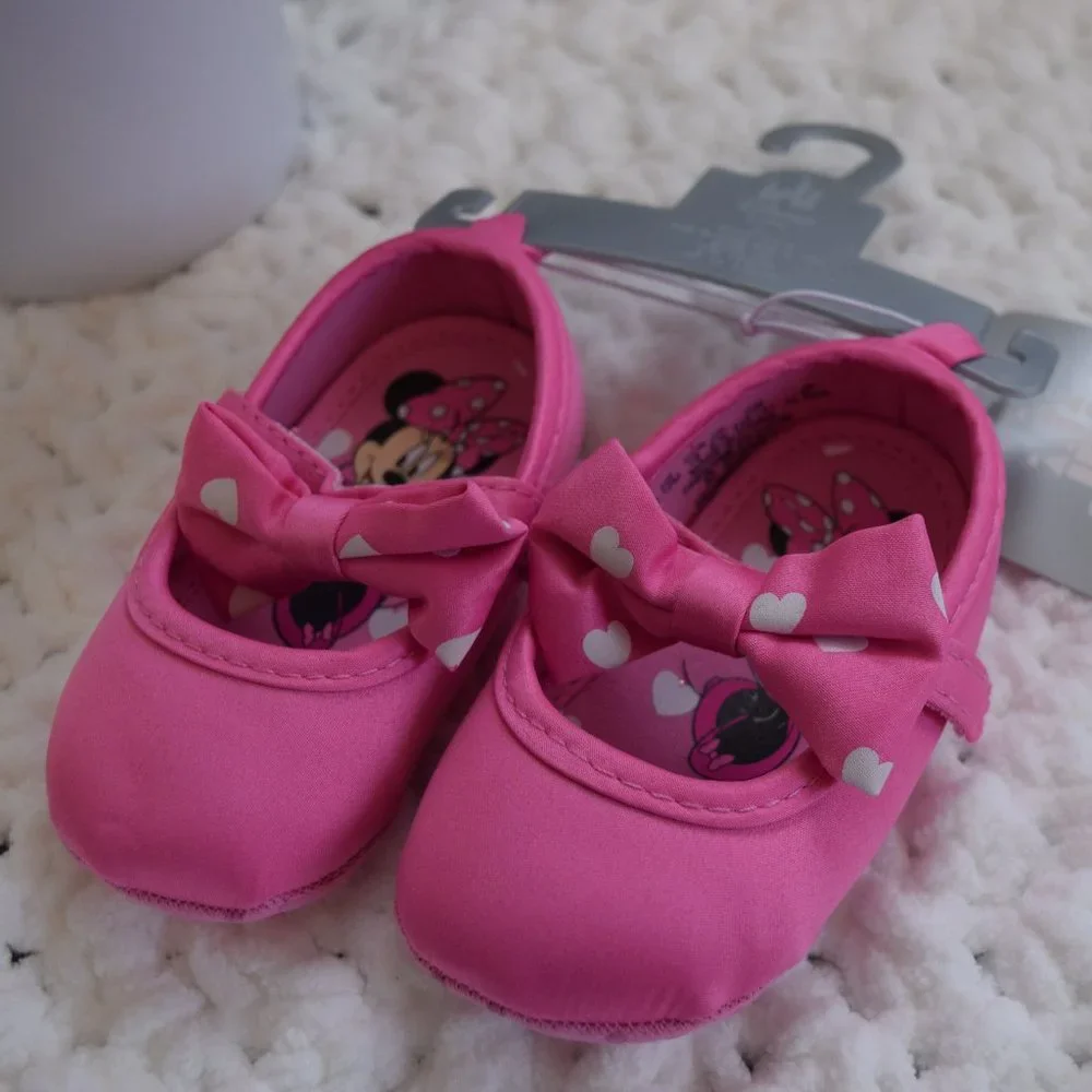 NWT Disney Minnie Costume Shoes (Pink) 6-12M